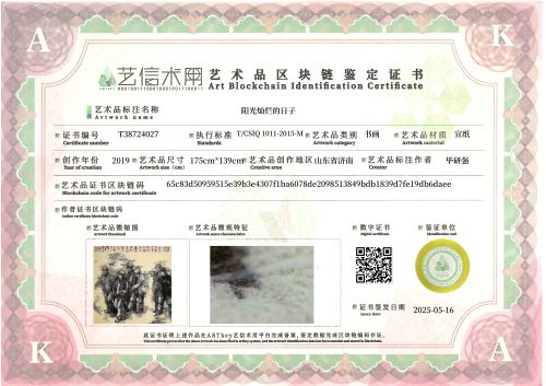 阳光灿烂的日子-证书